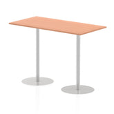 Dynamic Italia 1600 x 800mm Poseur Rectangular Table Beech Top 1145mm High Leg ITL0292 DD